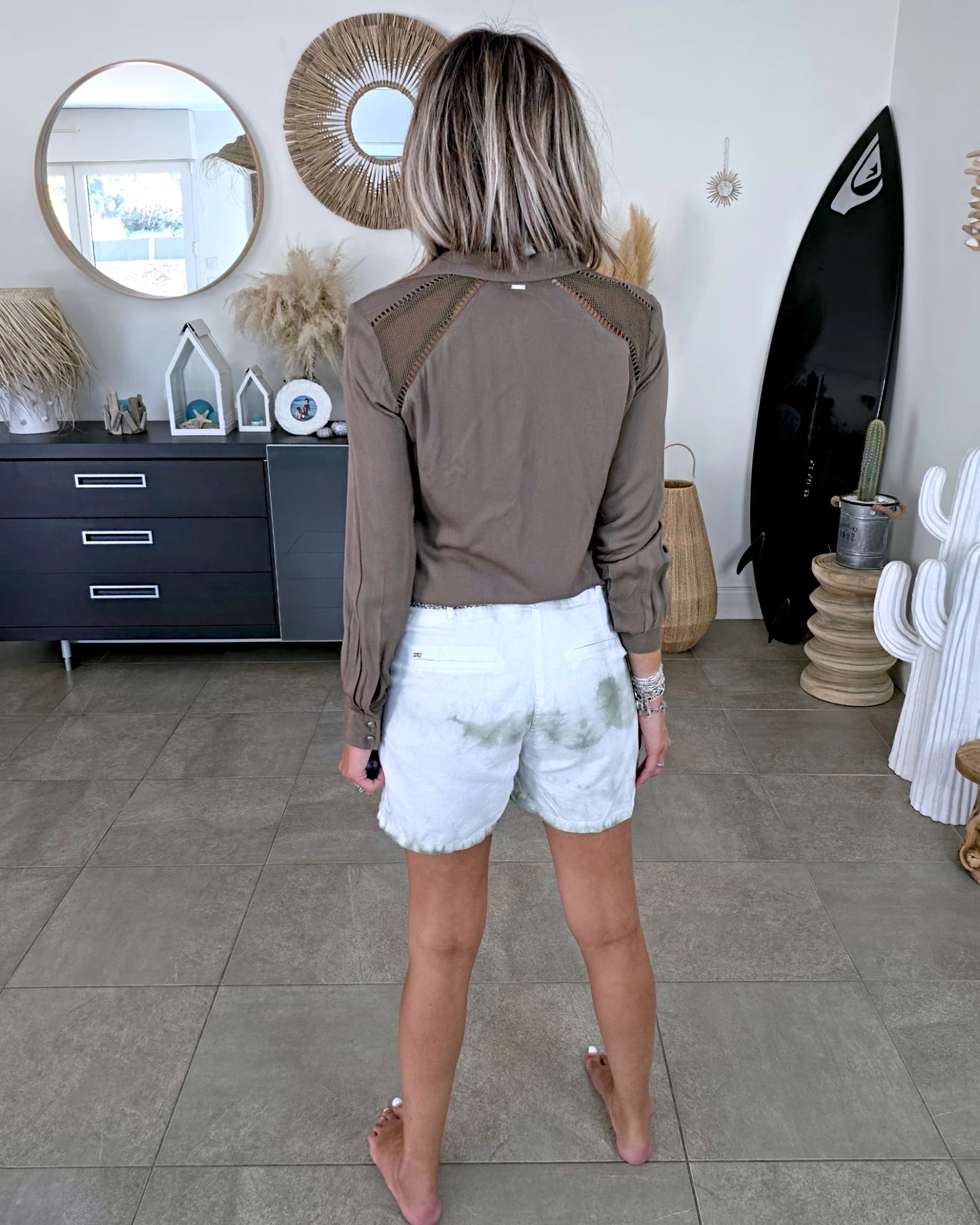 Chemise souple kaki