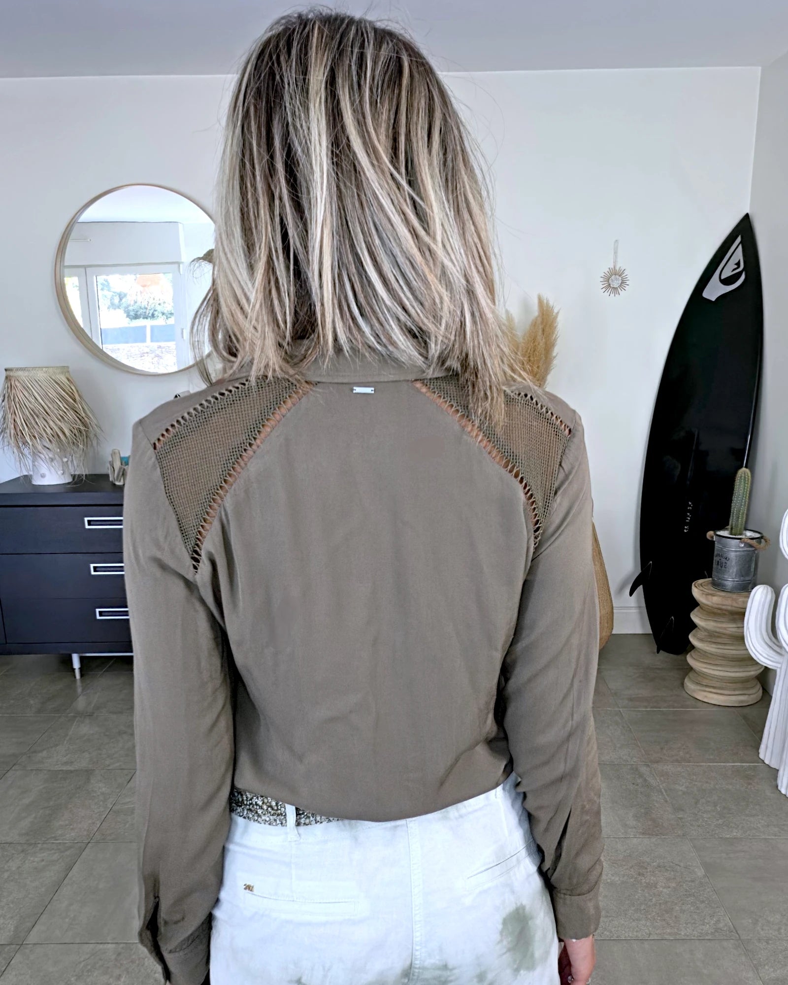 Chemise souple kaki