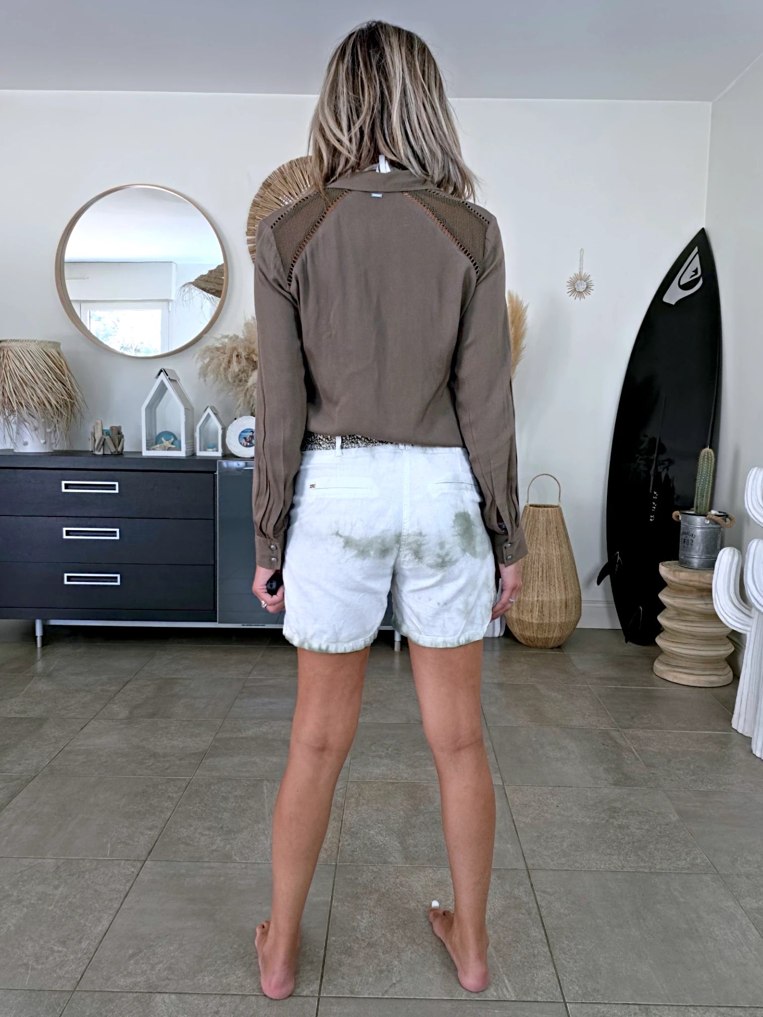 Chemise souple kaki