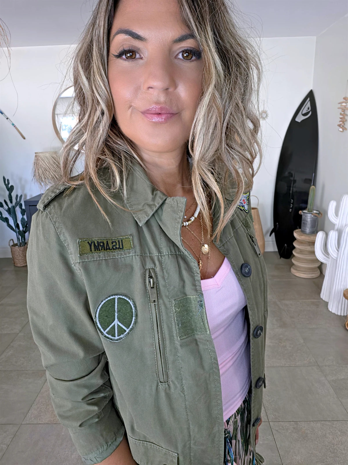 Veste militaire kaki - 𝐌𝐚𝐫𝐢𝐧𝐚𝟒𝟒𝐟𝐚𝐦𝐢𝐥𝐲