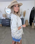 Veste beige en maille
