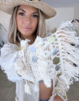 Veste beige en maille