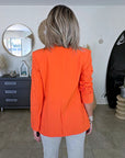 Veste orange sanguine