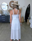 Robe blanche ajourée