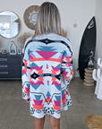 Cardigan à imprimé éthnique