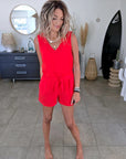 Combi-short rouge vif - 𝐌𝐚𝐫𝐢𝐧𝐚𝟒𝟒𝐟𝐚𝐦𝐢𝐥𝐲