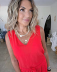 Combi-short rouge vif - 𝐌𝐚𝐫𝐢𝐧𝐚𝟒𝟒𝐟𝐚𝐦𝐢𝐥𝐲