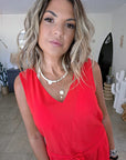Combi-short rouge vif - 𝐌𝐚𝐫𝐢𝐧𝐚𝟒𝟒𝐟𝐚𝐦𝐢𝐥𝐲