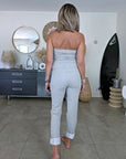 Combinaison bustier grise