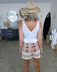 Haut blanc en broderie anglaise