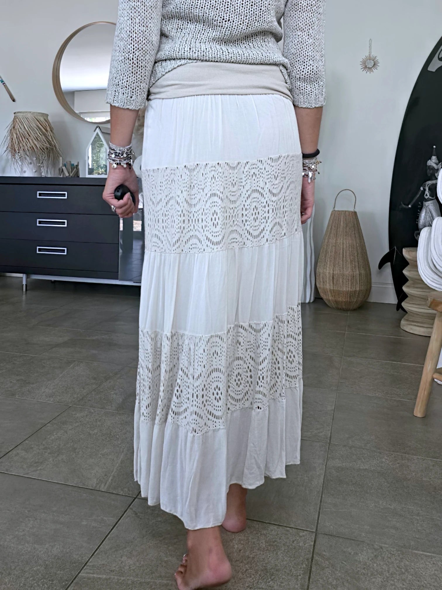 Jupe robe écrue 2 &amp; 1