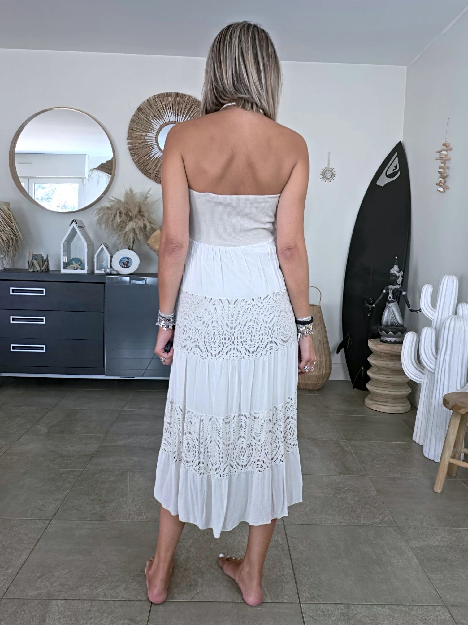 Jupe robe écrue 2 &amp; 1