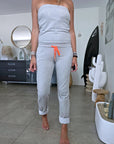Combinaison bustier grise