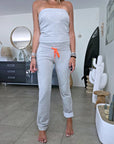 Combinaison bustier grise
