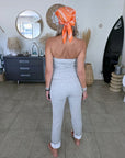 Combinaison bustier grise