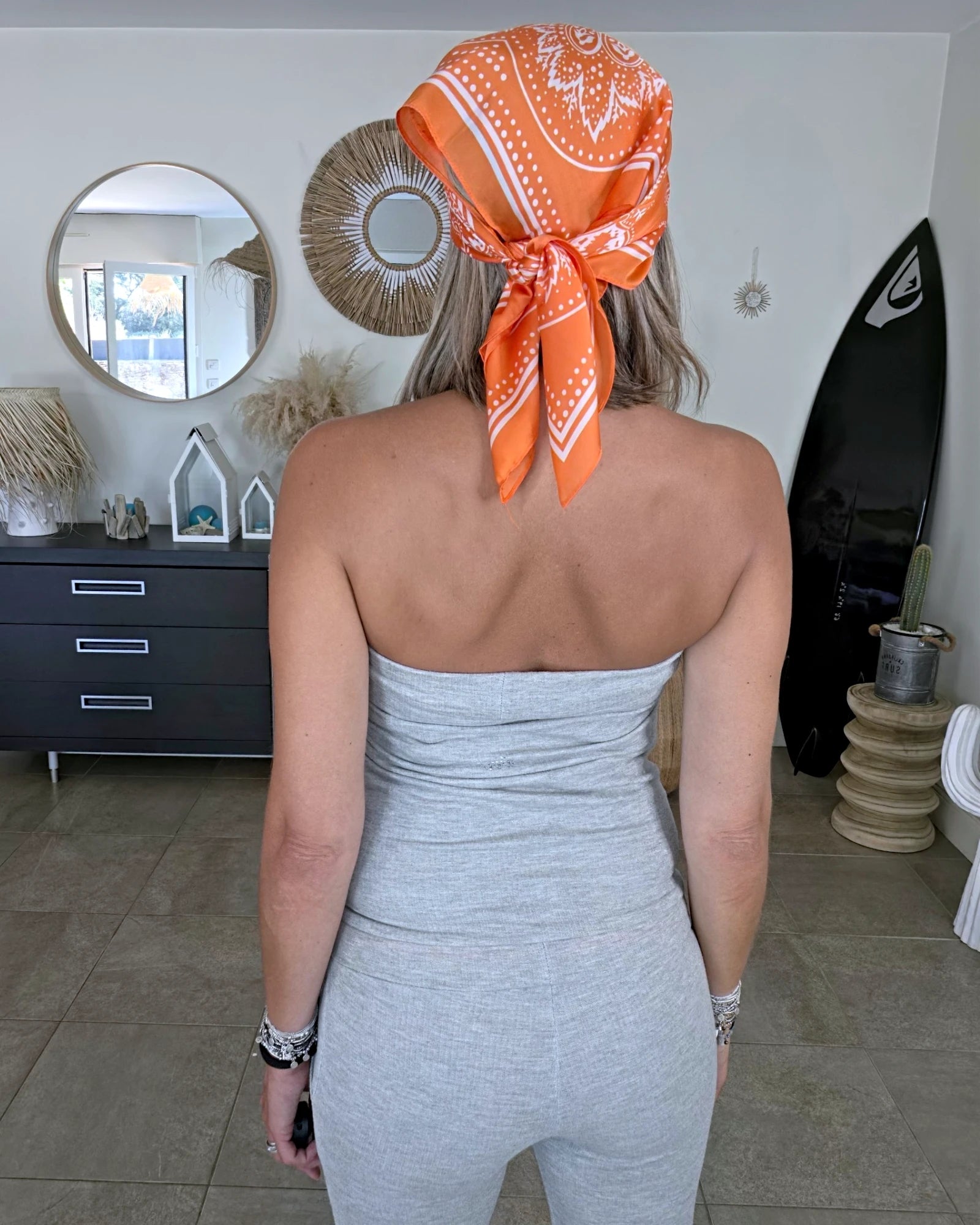 Combinaison bustier grise