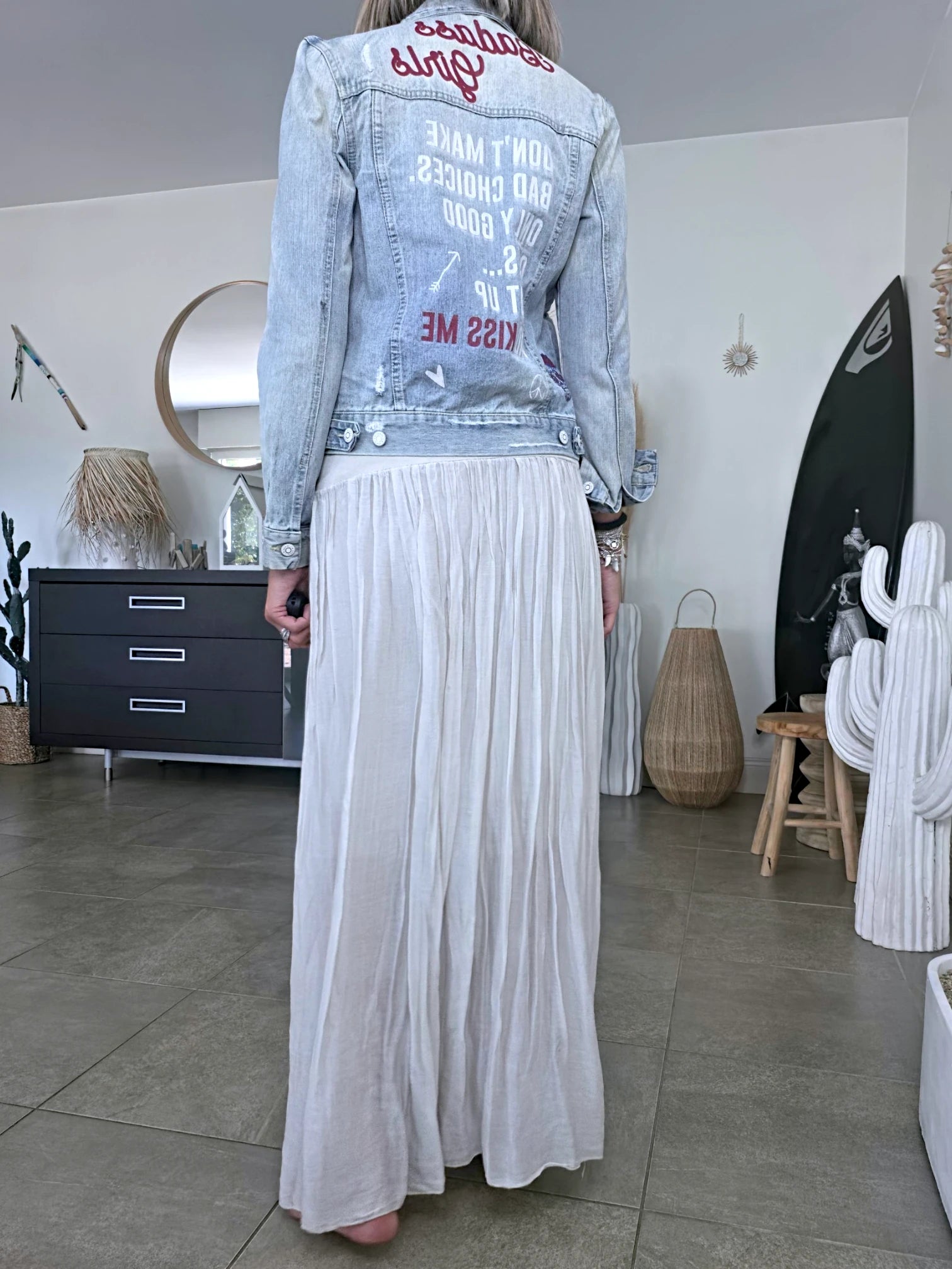Robe jupe  beige grise 2&amp;1