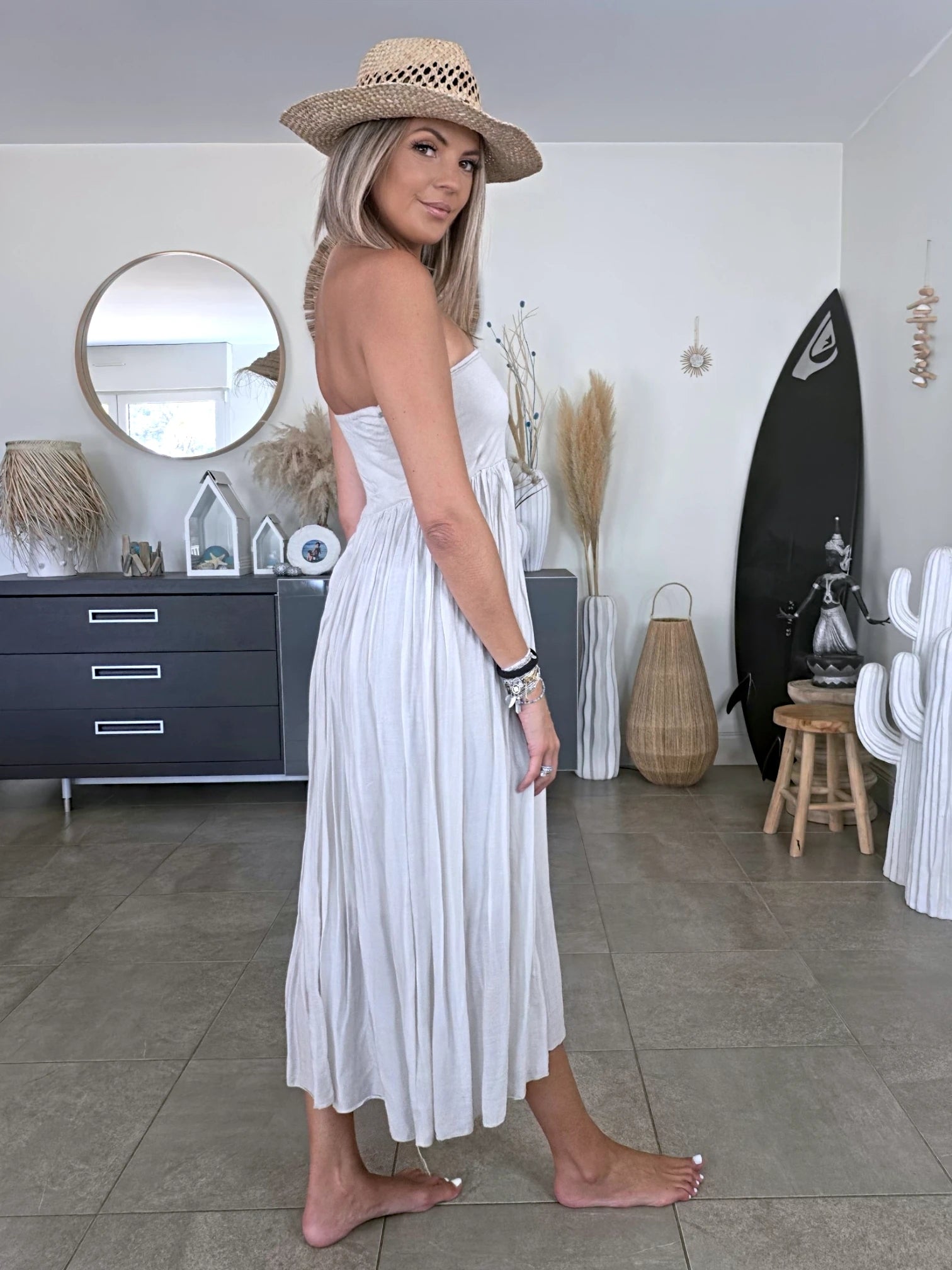 Robe jupe  beige grise 2&amp;1