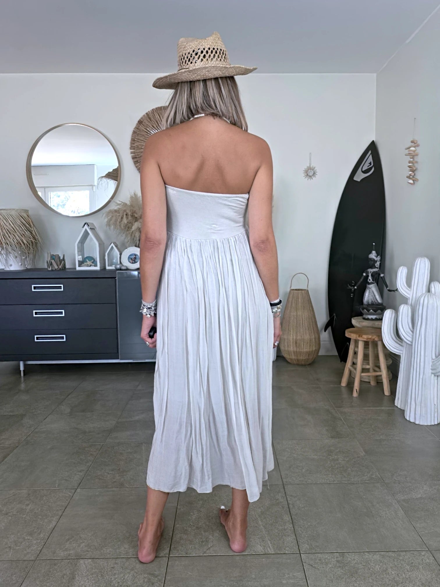 Robe jupe  beige grise 2&amp;1