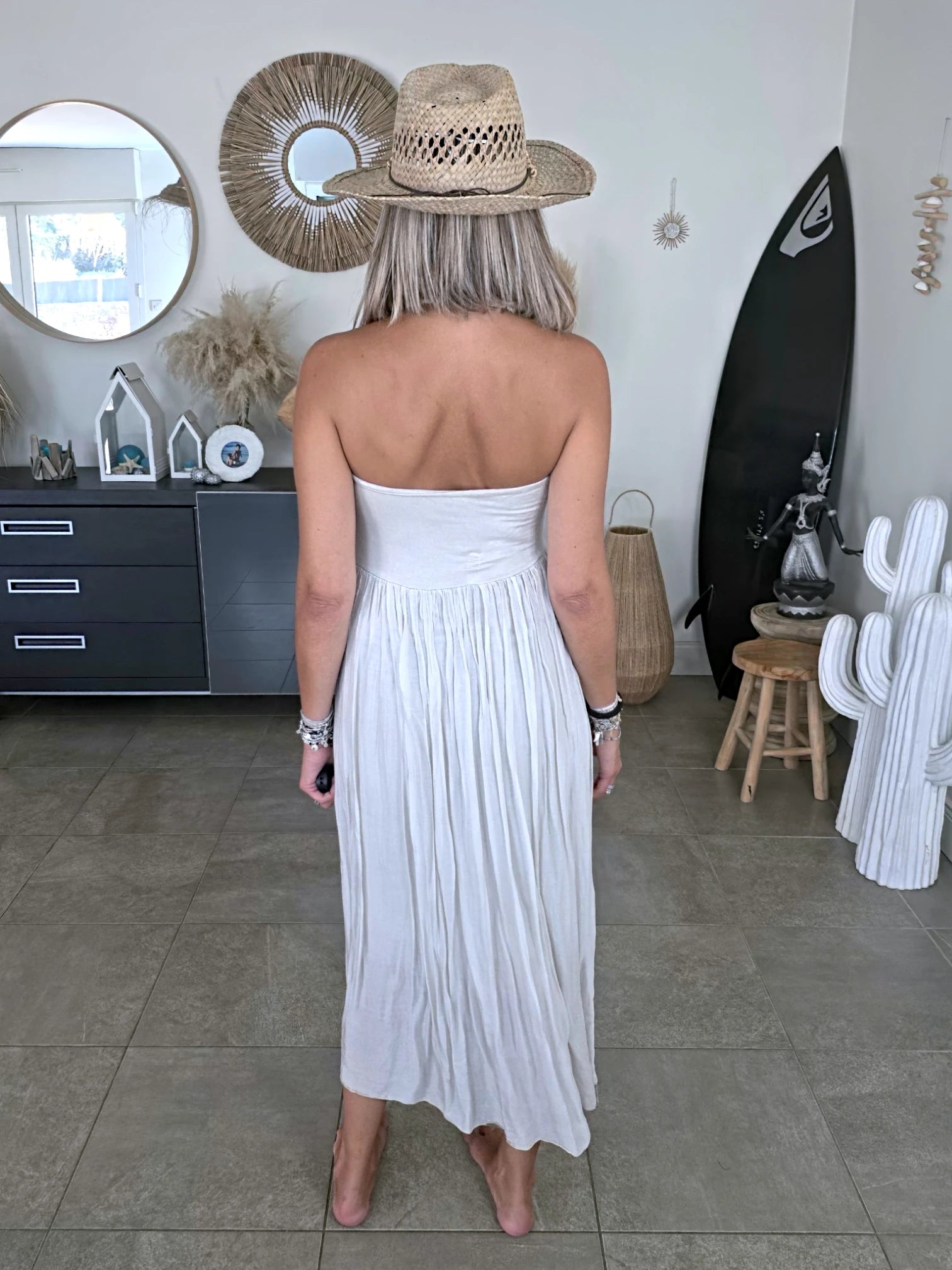 Robe jupe  beige grise 2&amp;1