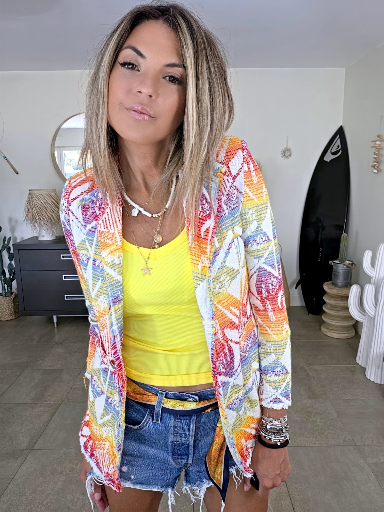 Veste cintrée éthnique