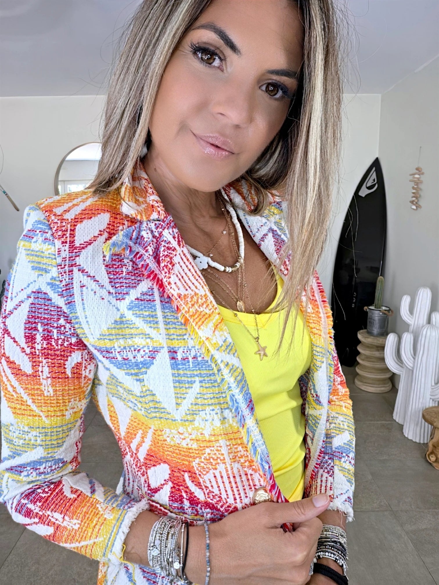 Veste cintrée éthnique
