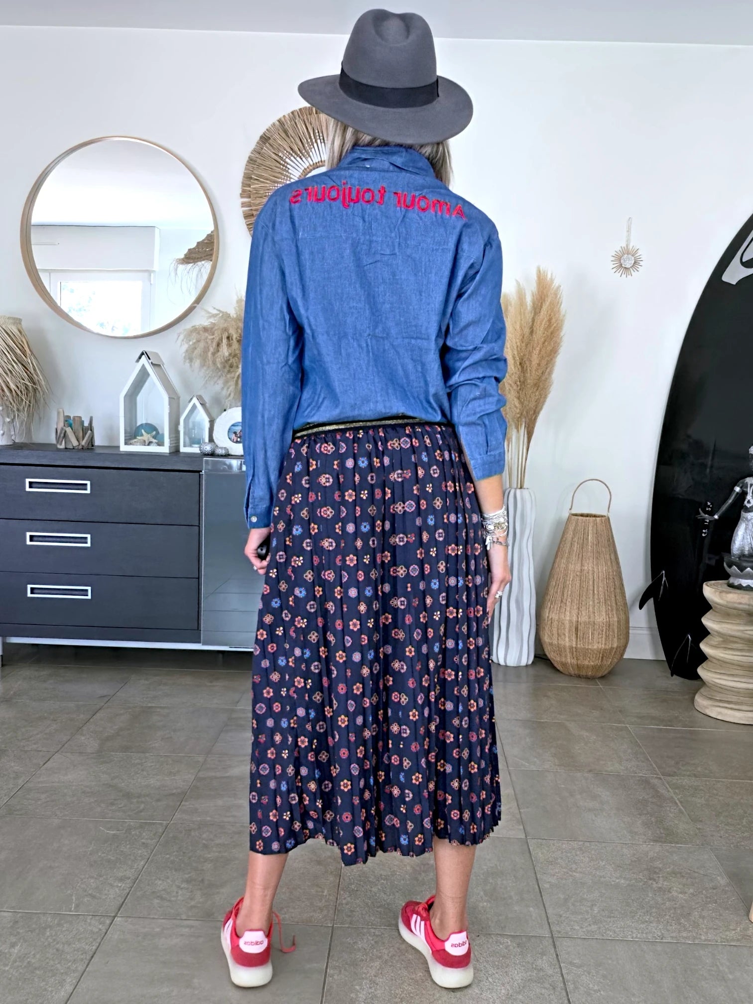 Chemise fine en coton amour