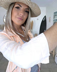 Perfecto en tissu orange