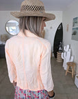 Perfecto en tissu orange