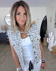 Veste en coton jean imprimé léopard - 𝐌𝐚𝐫𝐢𝐧𝐚𝟒𝟒𝐟𝐚𝐦𝐢𝐥𝐲