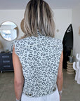 Veste en coton jean imprimé léopard - 𝐌𝐚𝐫𝐢𝐧𝐚𝟒𝟒𝐟𝐚𝐦𝐢𝐥𝐲