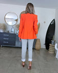 Veste orange sanguine