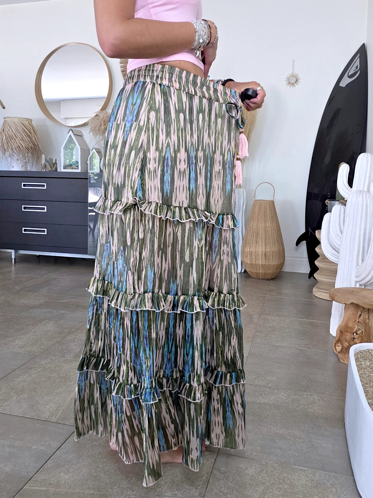 Jupe longue à imprimé arlequin - 𝐌𝐚𝐫𝐢𝐧𝐚𝟒𝟒𝐟𝐚𝐦𝐢𝐥𝐲