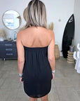 Robe bustier noire made in France