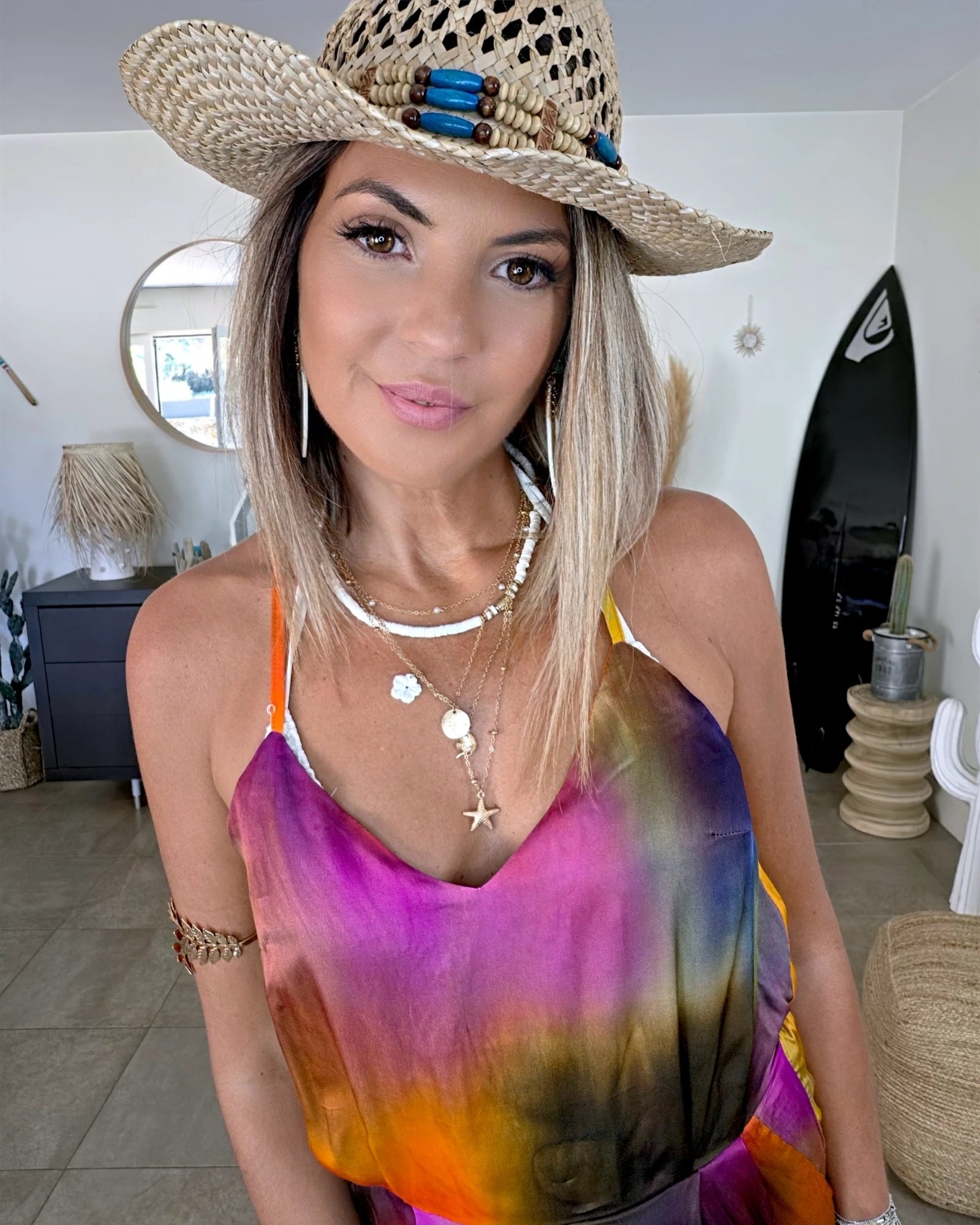 Combi-short tie and dye