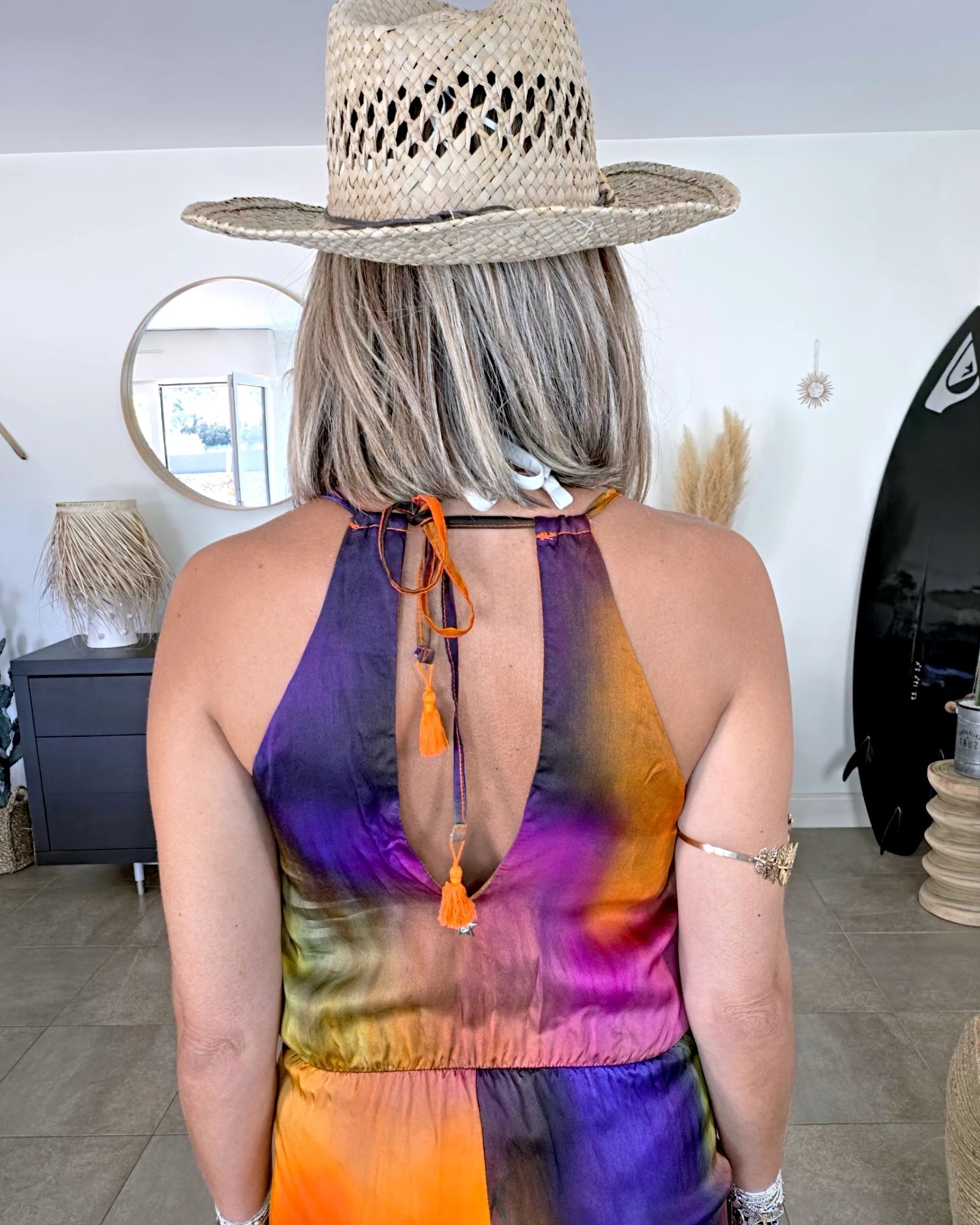 Combi-short tie and dye