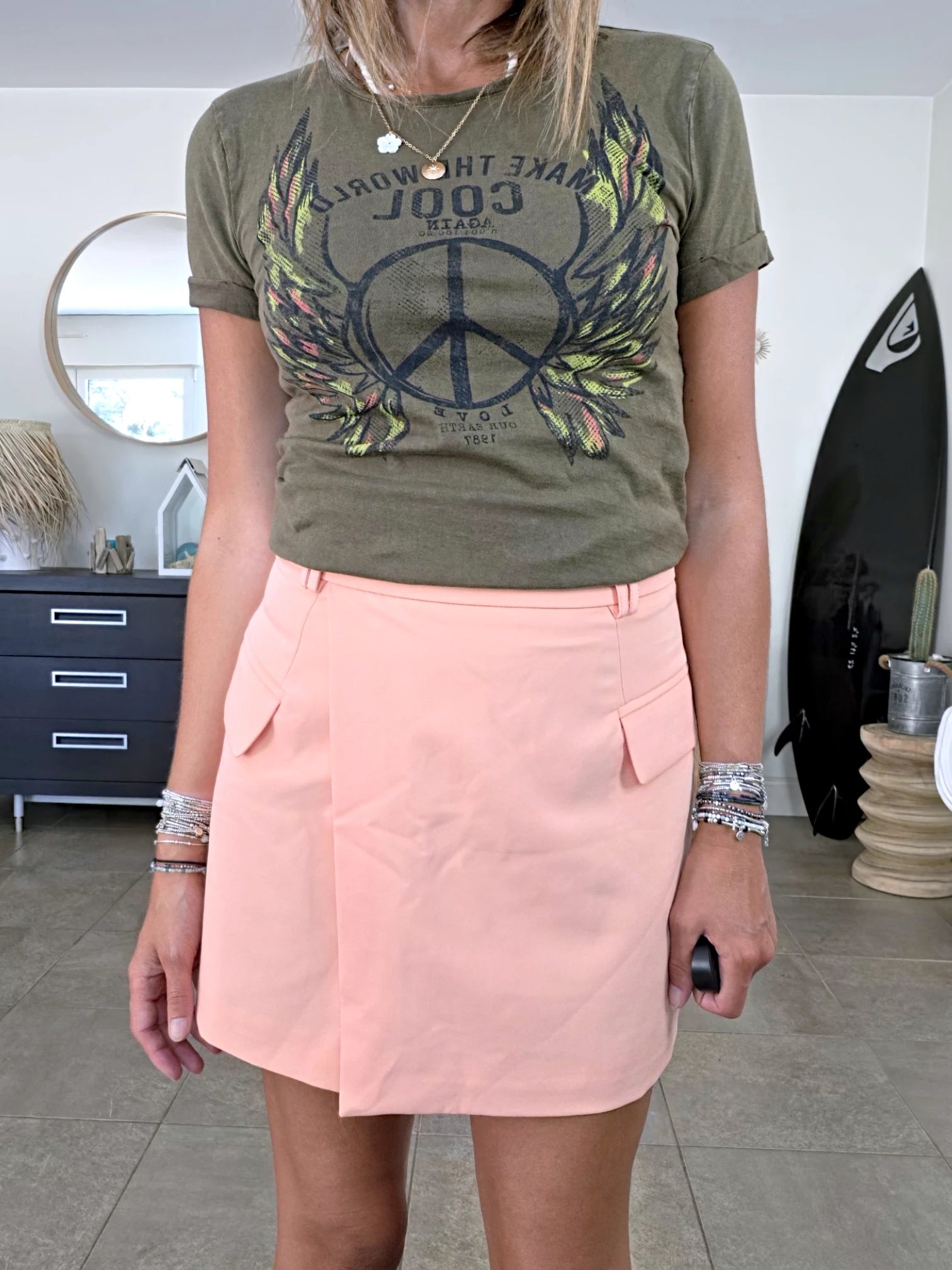 T-shirt kaki militaire