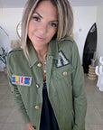 Veste saharienne militaire customisée