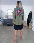 Veste saharienne militaire customisée