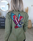 Veste saharienne militaire customisée