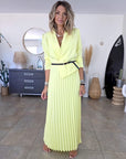 Robe smoking jaune