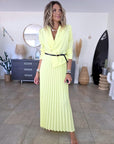Robe smoking jaune