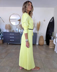 Robe smoking jaune