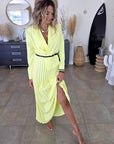 Robe smoking jaune