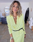 Robe smoking jaune