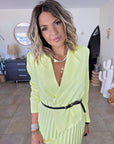Robe smoking jaune