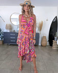 Robe asymétrique en soie