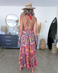 Robe asymétrique en soie