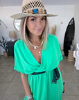 Robe vert vif avec sa ceinture japonaise - 𝐌𝐚𝐫𝐢𝐧𝐚𝟒𝟒𝐟𝐚𝐦𝐢𝐥𝐲