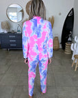 Ensemble veste + pantalon tie and dye